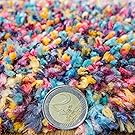 Rainbow Jelly Bean Colourful Bright Soft Shaggy Deep Thich Rug Carpet Mat Pride