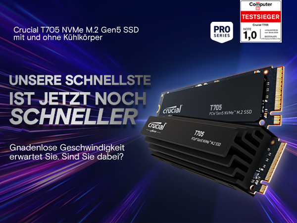 内蔵型SSD Crucial T705 4TB M.2 SSD Crucial T705 4TB ab 319,00 € | Preisvergleich bei idealo.de