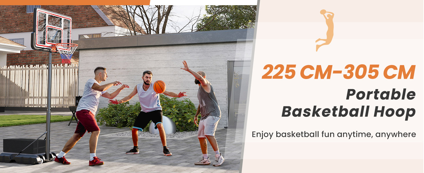 Costway Portable Basketball Hoop