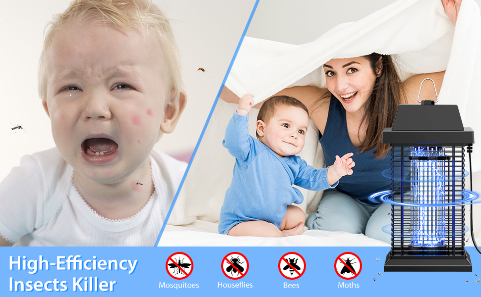 TMACTIME Bug Zapper for Indoor and Outdoor, 20W 4500V High Powered