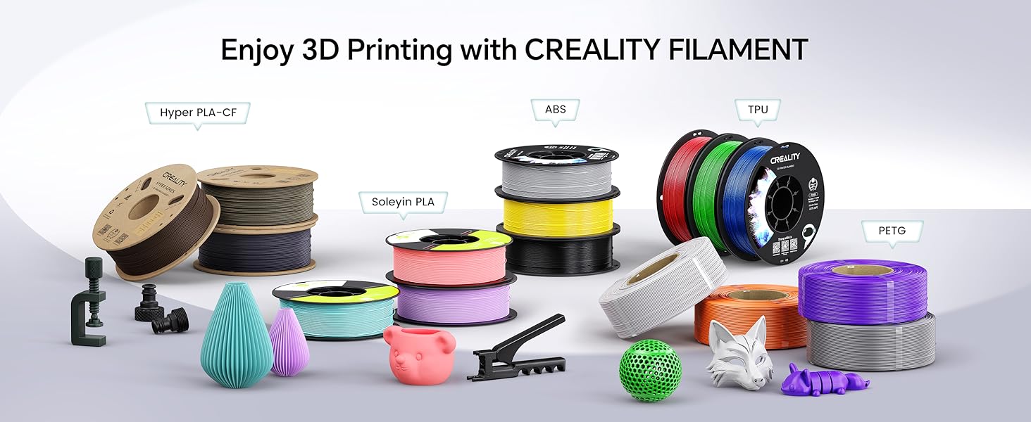 pla cf pla-cf carbon fiber filament lightweight creality 3d printer filament 1.75mm