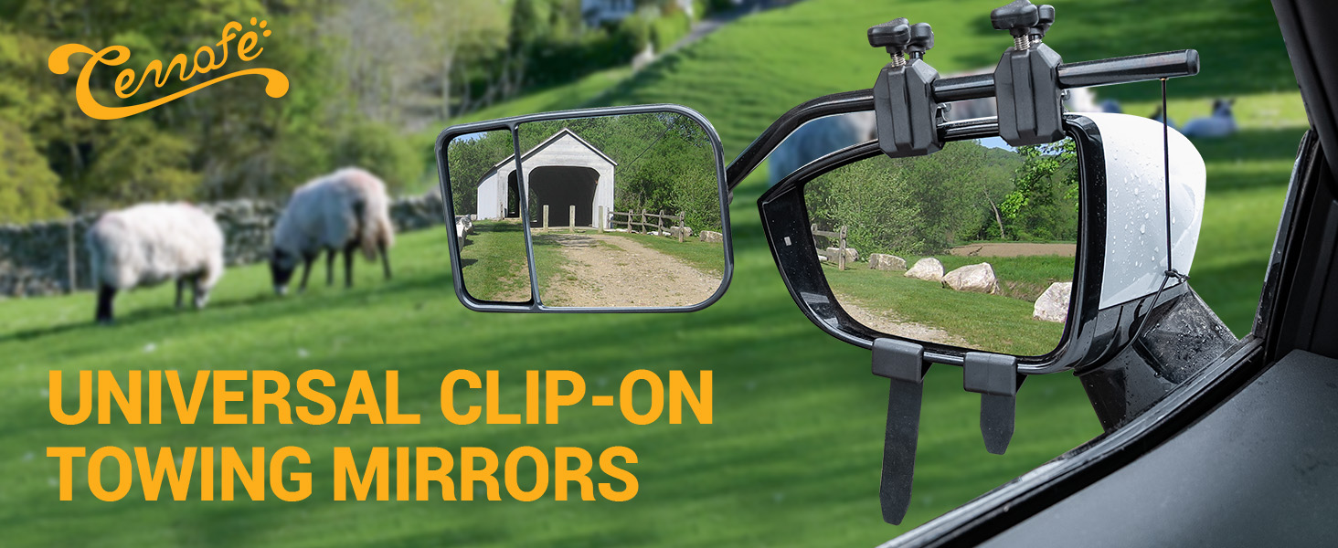 CEMOFE Convex Caravan Towing Mirror Caravan Mirrors for Cars Wing