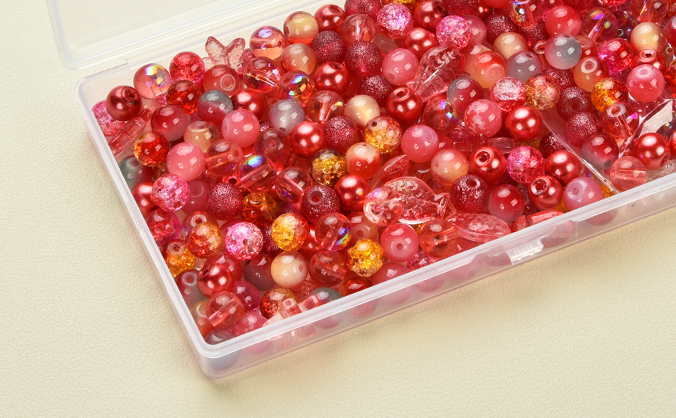 Round Glass Beads Bracelets Making Kit, 8mm 760pcs Mixed