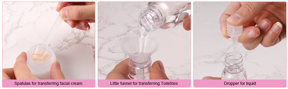 Flessen voor reisgrootte