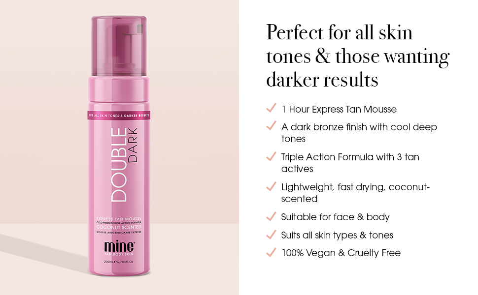 double dark tan mousse for experienced tanners tanologist tan serum isle of paradise tan drops