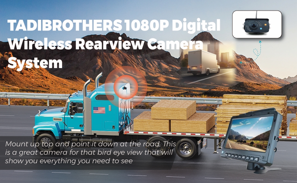 Tadibrothers Backup Camera with Monitor Trailer Backup