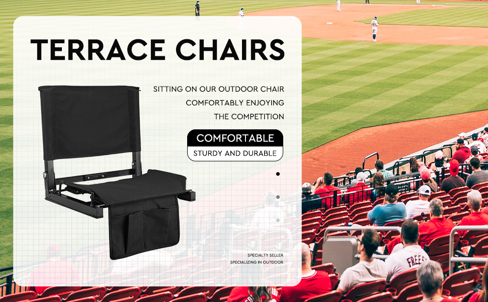 BOLOKI Stadium Seat & Portable Folding Chairs for Bleachers