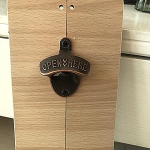 Wall bottle opener