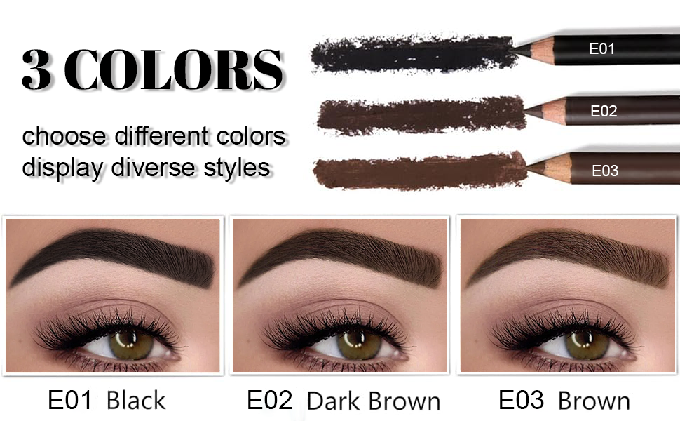 6pcs eye brow pencils