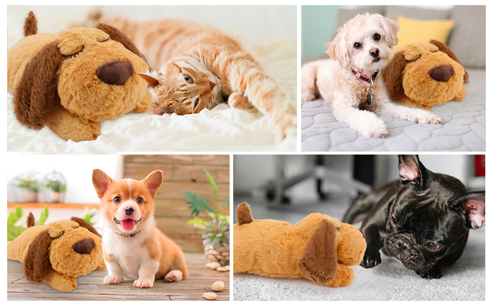 EMore Puppy Toy with Heartbeat, Puppies Separation Anxiety Dog Toy