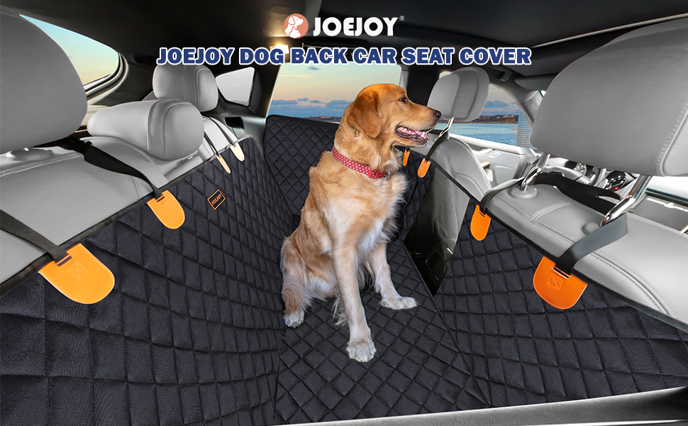 JOEJOY Dog Car Seat Cover, Full Protection Back Seat Car Cover