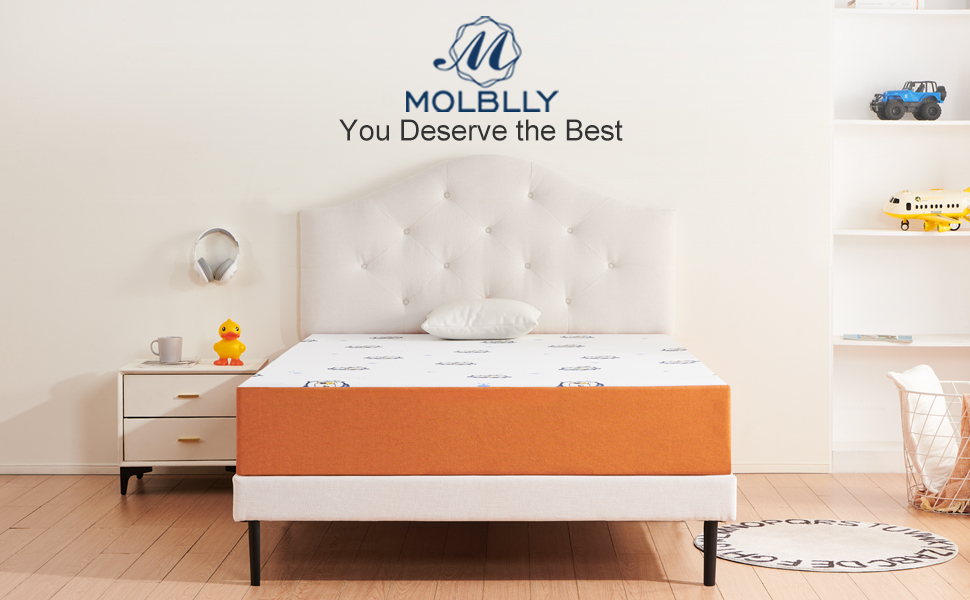 Molblly Twin Mattress,8 inch Gel Memory Foam Mattress with CertiPURUS