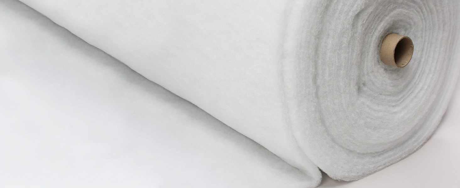 High Loft Fire Retardant Antiallergenic 27 inch Polyester Wadding Roll for Quilting, Upholstery