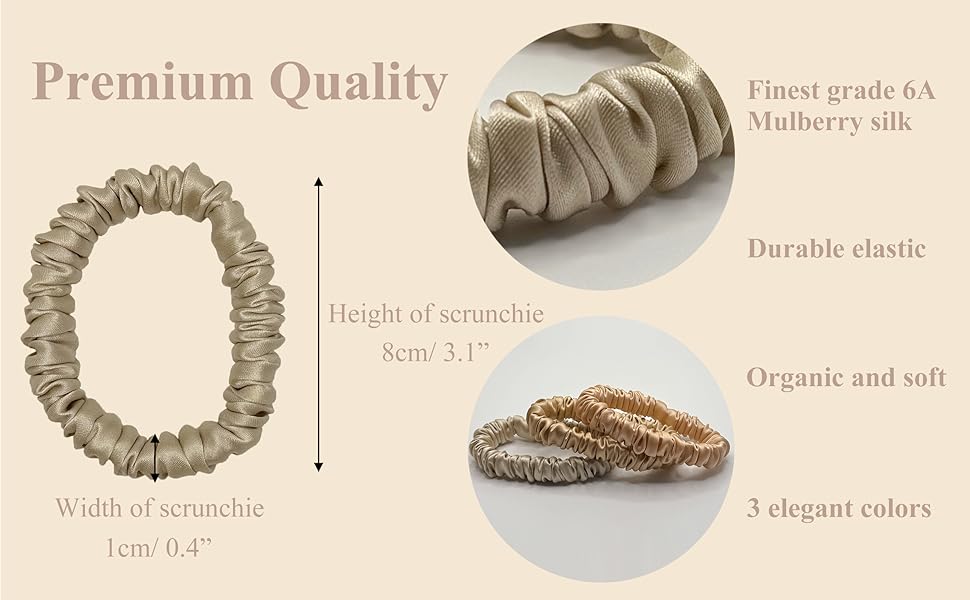 silk scrunchies for hair sleep