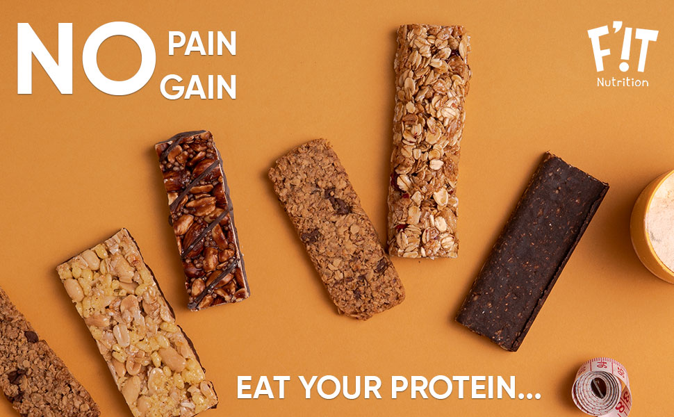 F'iT Nutrition Energy Bar Combo pack Almonds 73, Seal Salt & Dark