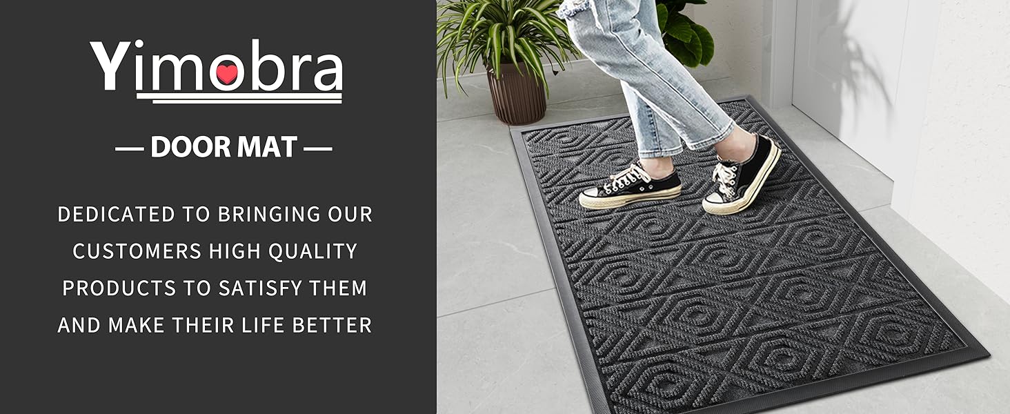 Yimobra Door Mat, Outdoor Indoor Entrance Mat