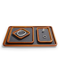 【色:D：リング用ダークグレー】Oirlv ジュエリートレイ アクセサリートレイ Amazon｜Oirlv ジュエリートレイ アクセサリートレイ 木製