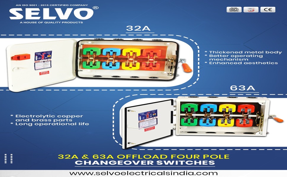 four pole changeover switches