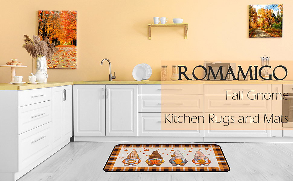 Fall kitchen rug