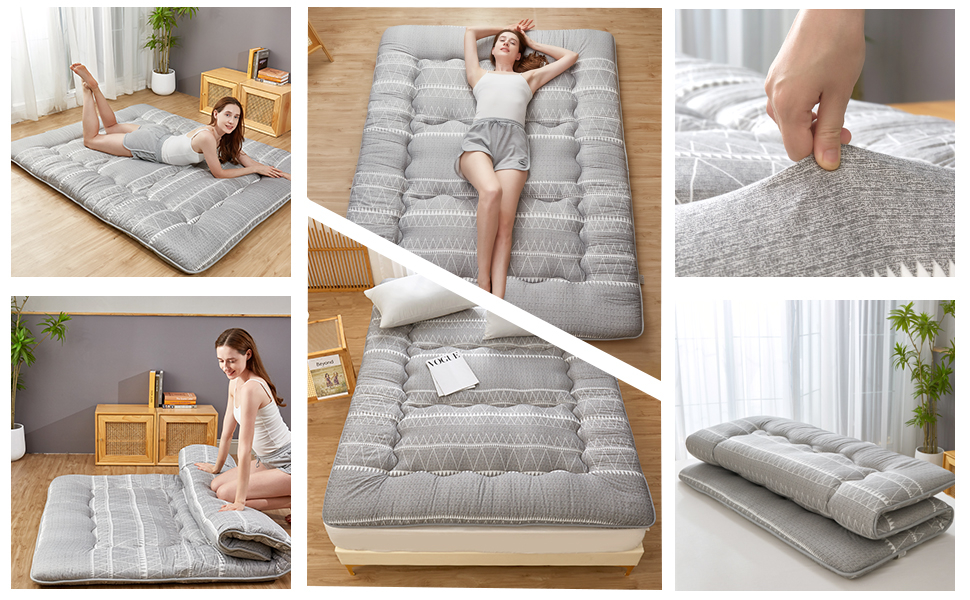 Aigbiot Japanese Futon Floor Mattress Foldable Tatami