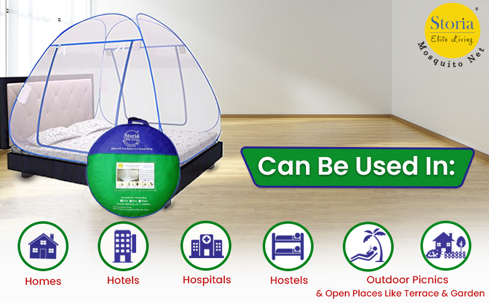 Sterling Mosquito Net Single Bed, Machhardani Single Bed Mosquito Net