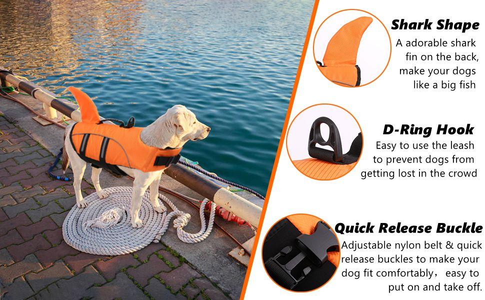 Large Dog Life Jacket,Dogs Life Vests for Swimming Extra