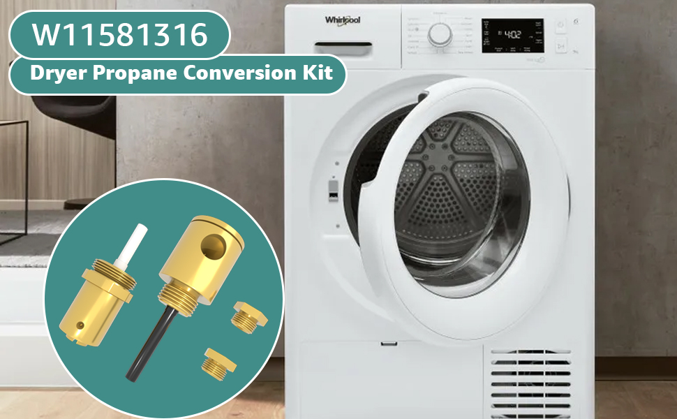 W11581316 Dryer Propane Conversion Kit For Whirlpool,Armada