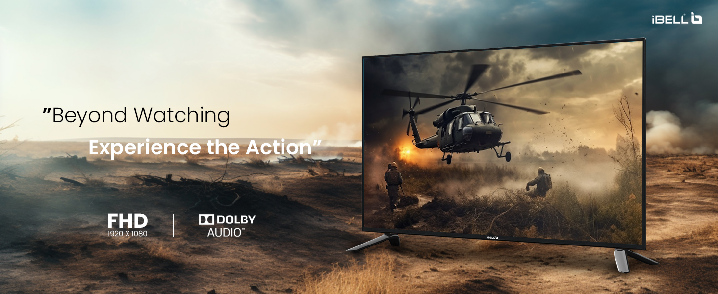 IBELL 32 Inch Frameless Smart LED Google TV with Full HD Display and Android 11.0