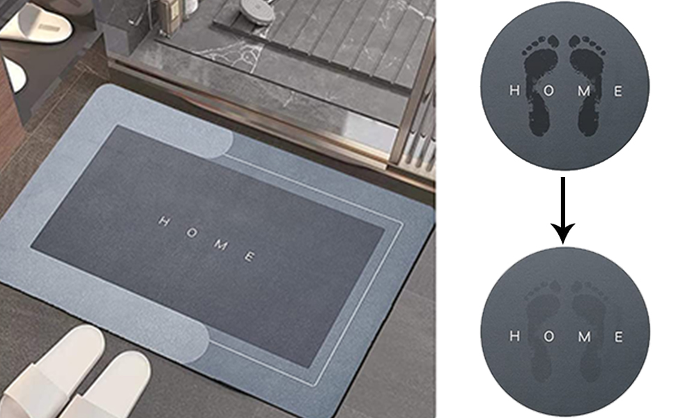 Super Absorbent Floor Mat,2 Pack Quick Drying Microfiber