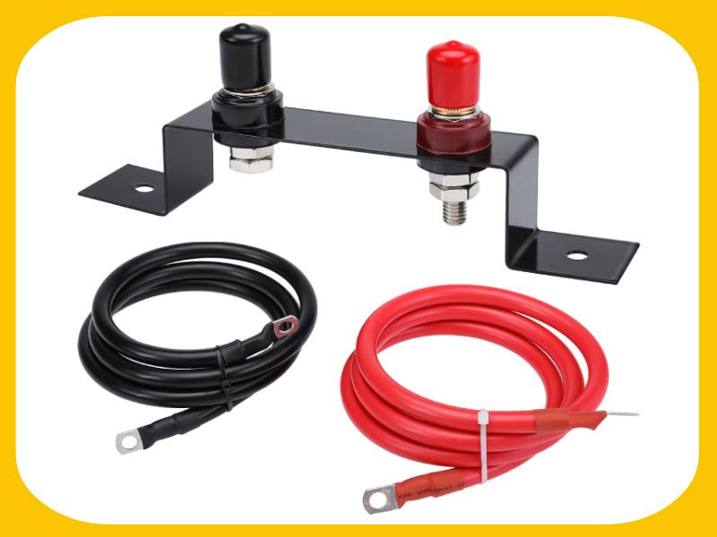 Geeyae Battery Jump Post, Battery Cables w/Terminals Remote