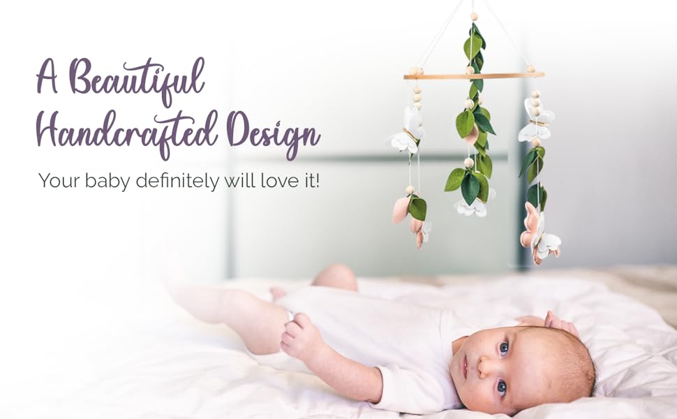 handmade butterfly baby crib mobile