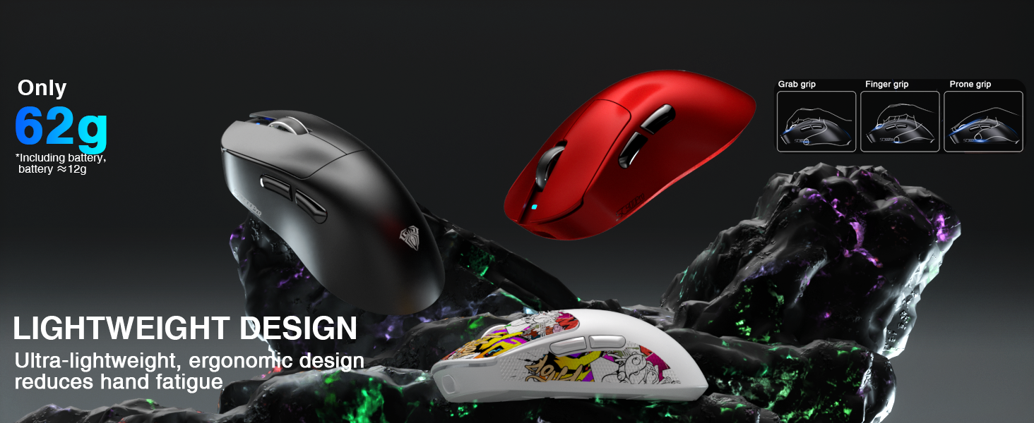 white gaming mouse