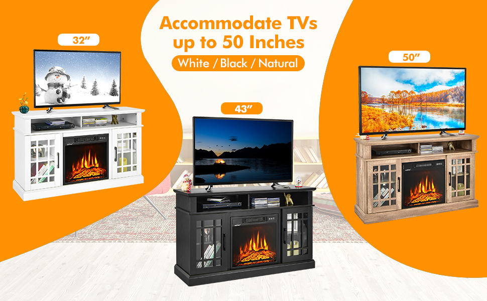 Electric Fireplace with Mantel