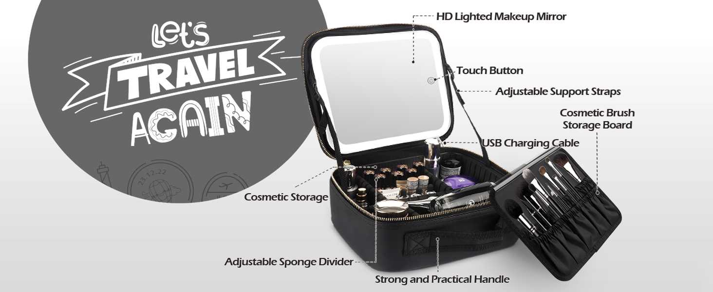 luggage cosmetic cases make up organiser makeup organiser bag