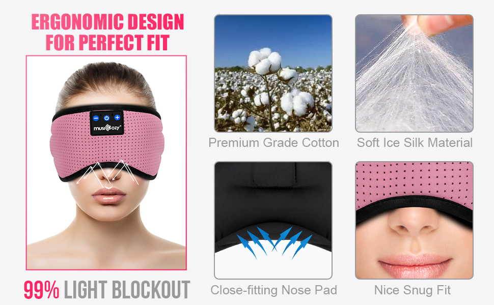bluetooth sleep headphones sleeping earbuds eye music mask headband cool tech gadgets holiday gift