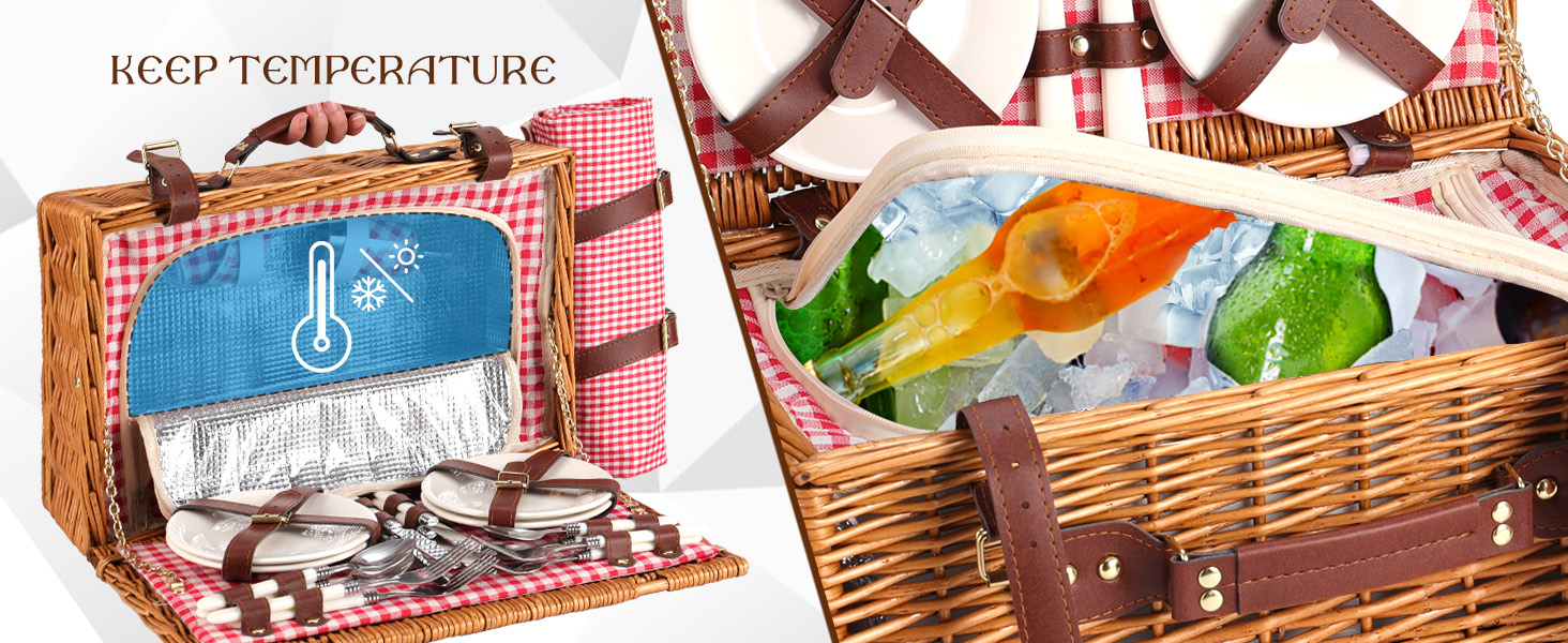 picnic baskets set