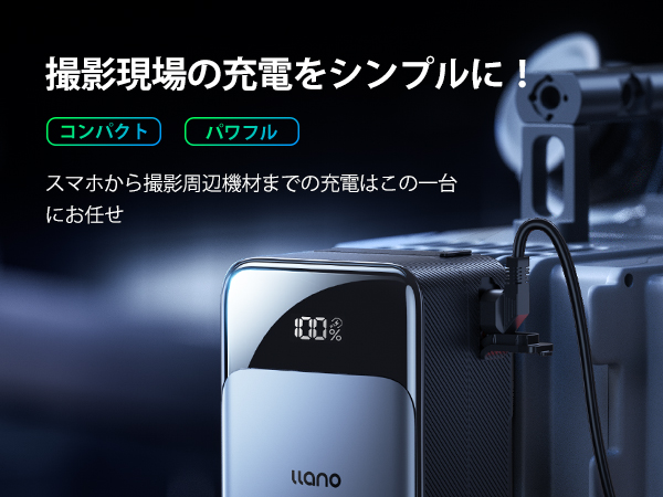 Amazon | llano Vマウントバッテリー 6800mAh 99Wh/14.54V (PD