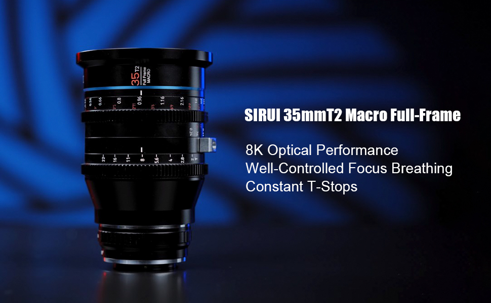 SIRUI 35mm Jupiter Macro T2 FullFrame Cine Prime Lens, for PLMount