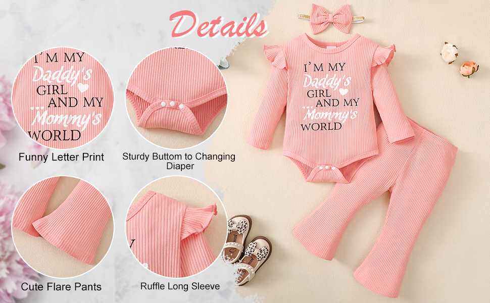 baby letter print outfit