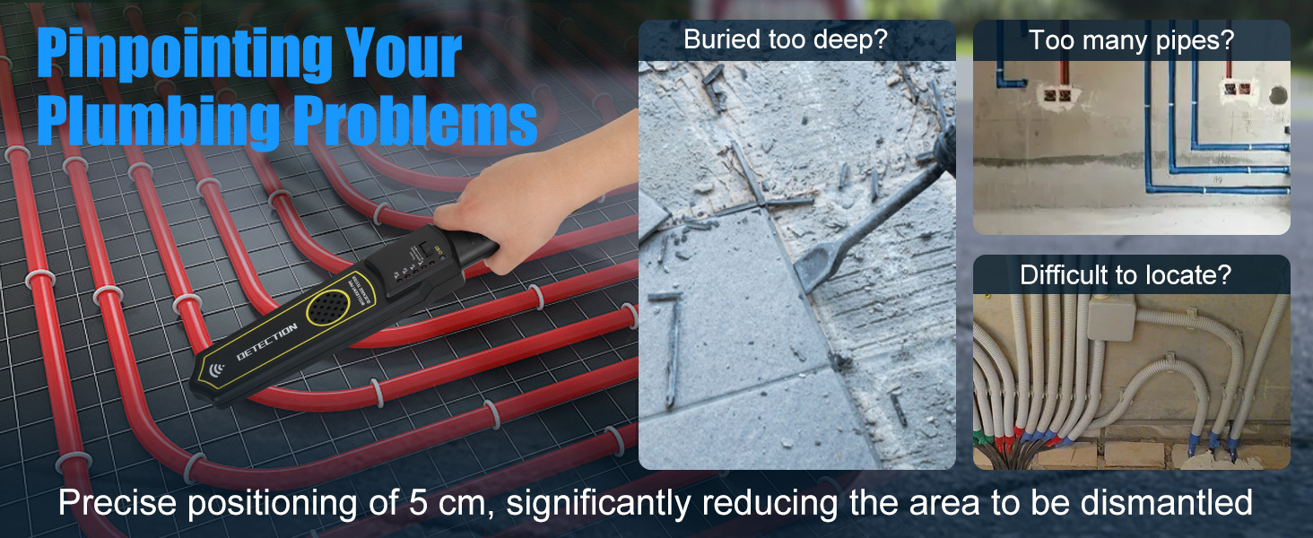 Amazon.com : Pipe Locator Underground Pipe Blockage Detector Locators ...