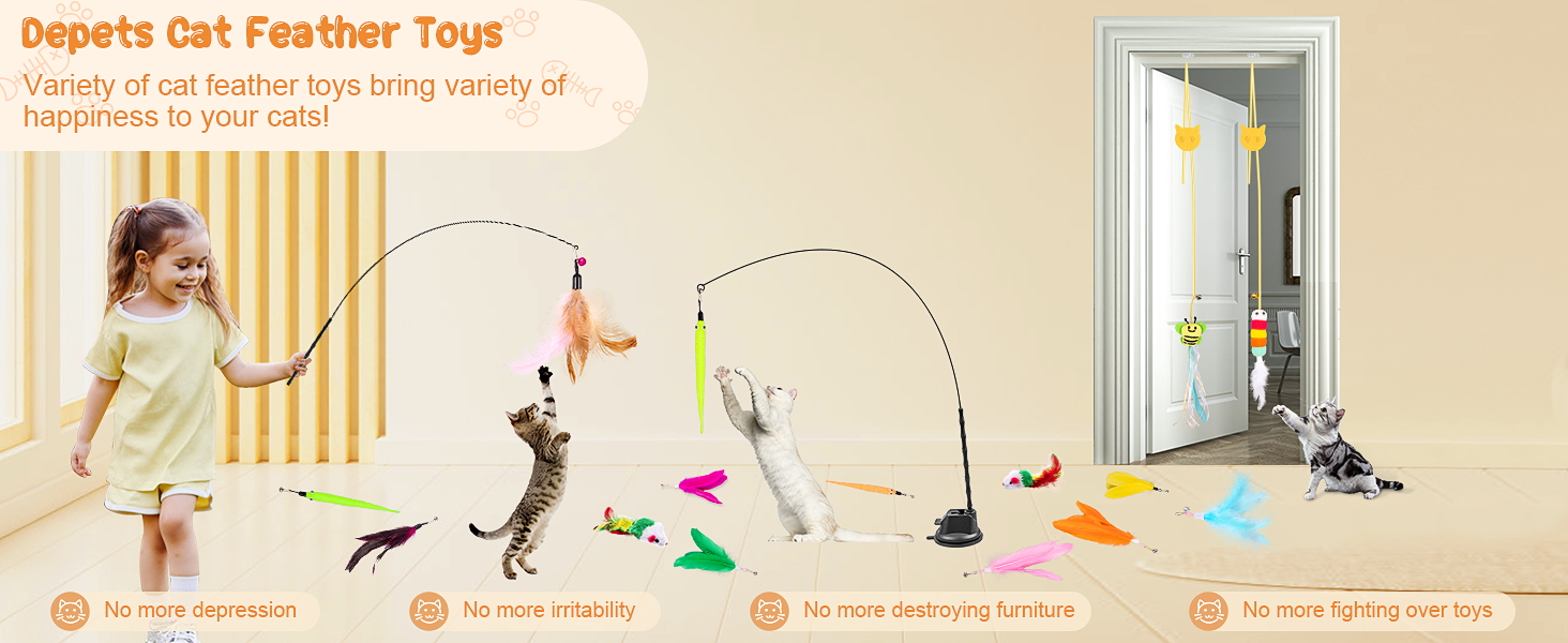 kitten toy, cat wand toy, hanging cat toy, cat mouse toy