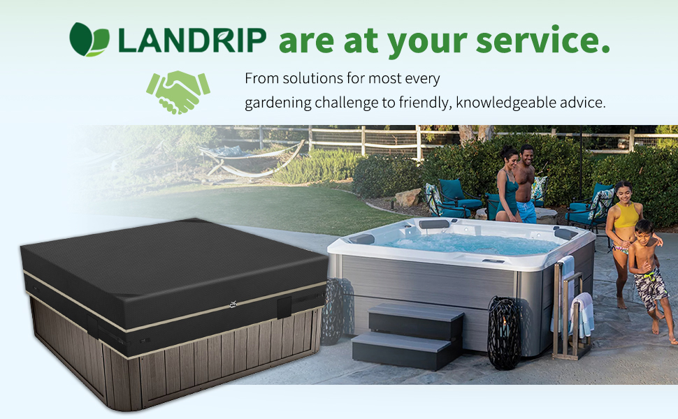 Square Hot Tub Cover, Waterproof Hot Tub Cover Protector