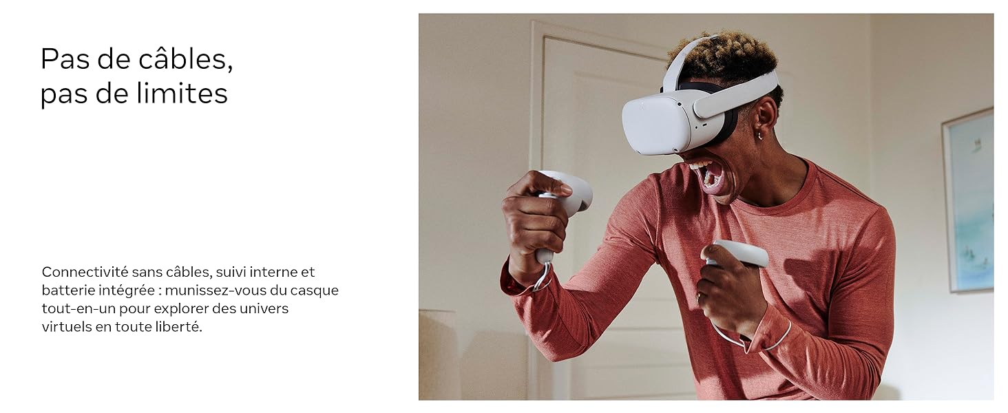 Meta Quest 2 - Pas de câbles, pas de limites