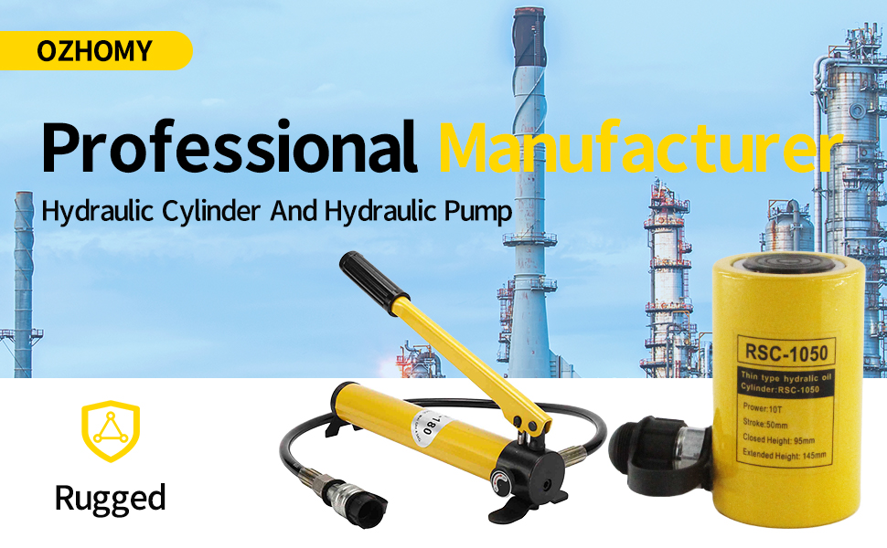 Industrial Hydraulic Jack 30T OZHOMY RSC30100 Hydraulic Cylinder Ram