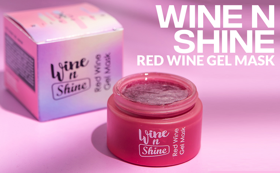 Buy WildGlow Red Wine Gel Mask Enhances Elasticity Promotes Plump