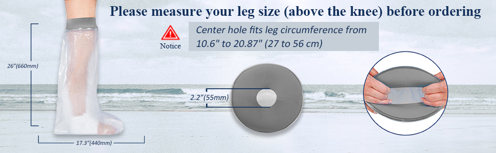 leg cover for shower