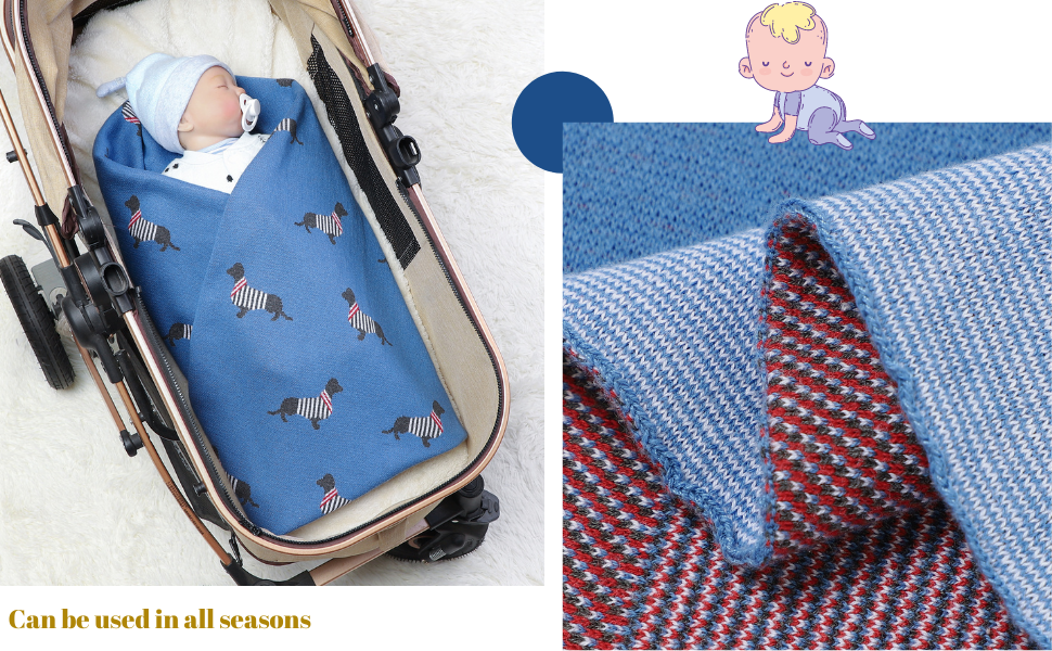 knitted baby blanket knit crochet soft cellular blankets