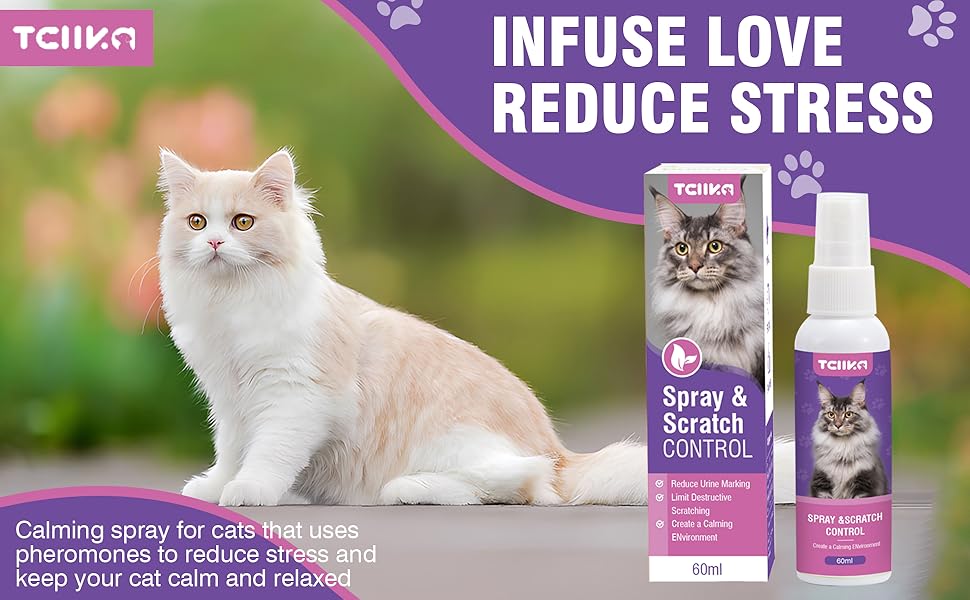 Cat Calming Spray Cat Pheromone Spray Helps Quickly Relieve Stress