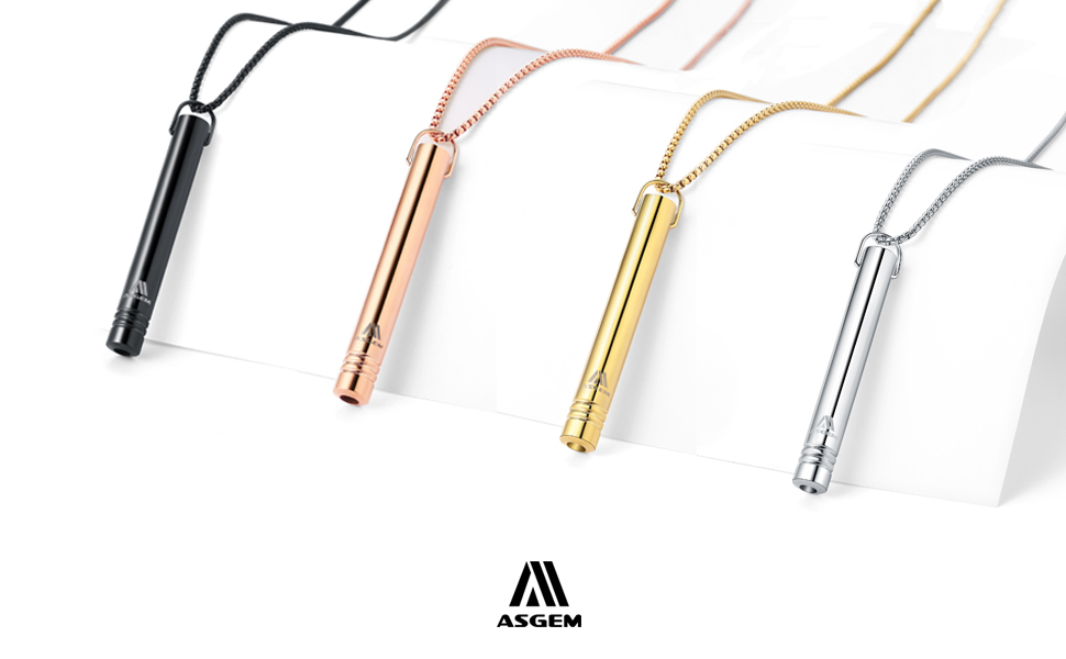 ASGEM Anxiety Breathing Necklace Anxiety Bracelet Stress Relief Mindful Meditation Depression