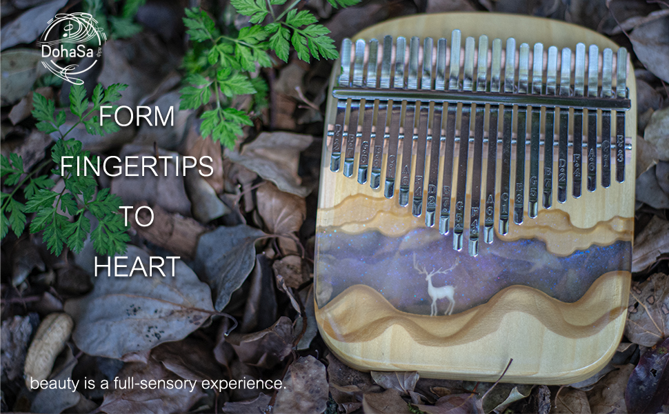 Dohasa thumb piano, experience inner harmony and the beauty of self-discovery.